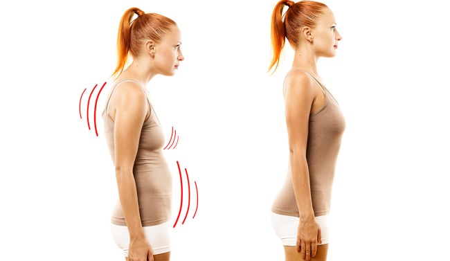 Exercicis de flexió, per a la postura, enfortiment dels músculs a casa