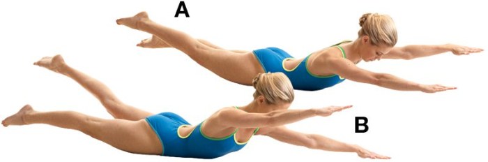 Latihan slouching, untuk postur, menguatkan otot di rumah