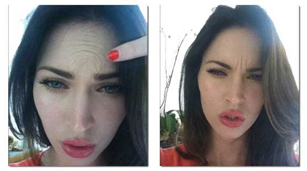 Megan Fox voor en na plastische chirurgie. Foto toen ik plastische chirurgie deed aan lippen, ogen, neus, jukbeenderen