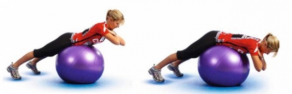 Fitness och viktminskning boll övningar