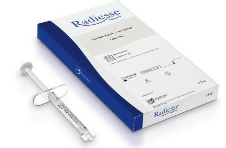 Radiesse - chuẩn bị chất làm đầy để nâng vector trong thẩm mỹ