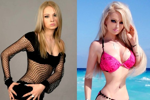 Lukyanova Valeria plastikten önce ve sonra. Kız Barbie (Amatue) fotoğrafı Instagram, Vkontakte