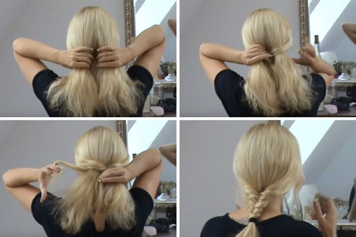 Frisuren für mittleres Haar machen Sie es selbst. Schritt-für-Schritt-Anleitung für einfache Frisuren in 5 Minuten zu Hause