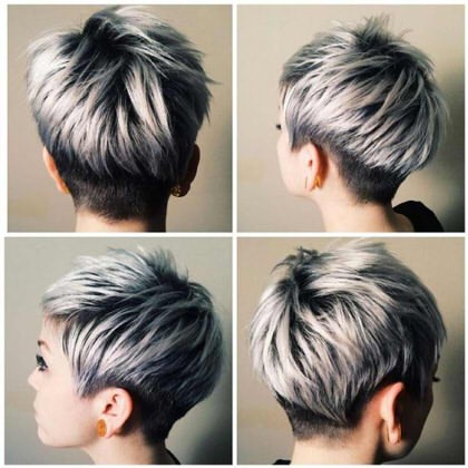 Pixie haircut for short and medium hair for women. Photo, front and back views, a diagram of how to cut, who suits