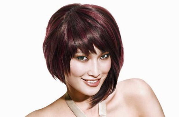 Types of haircuts for medium hair. Photo of fashionable women's haircuts, front view, back on straight, curly hair