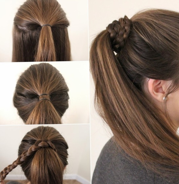 Beautiful hairstyles for medium hair quickly and easily in stages with your own hands. A photo