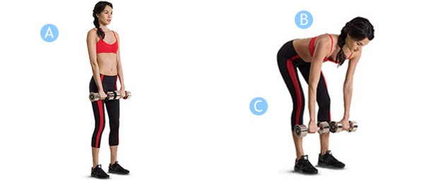 Exercicis d'esquena, postura de dones, amb osteocondrosi, escoliosi, hèrnia. Entrenament amb i sense peses a casa