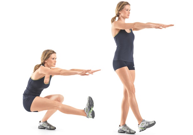 Latihan melangsingkan badan di bahagian paha dan punggung. Bagaimana caranya, program latihan untuk wanita