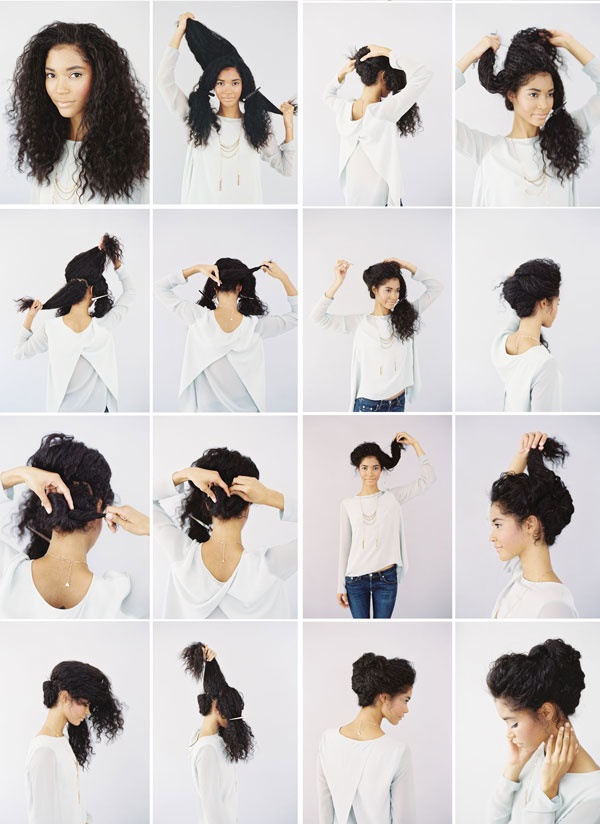 Haarschnitte für lockiges Haar mittlerer Länge. Foto von modischen Frauenfrisuren