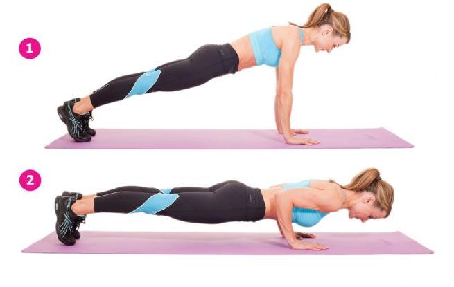Hoe push-ups vanaf de grond te doen voor meisjes om de buikspieren, borstspieren op te pompen. Basis voor beginners