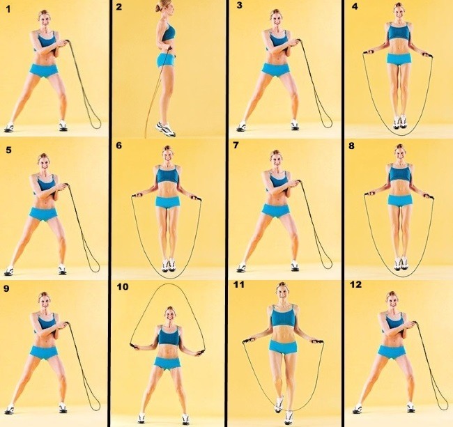 Ćwiczenia linowe na odchudzanie brzucha, boków, pośladków, nóg. Wyniki dla kobiet, mężczyzn, zdjęć