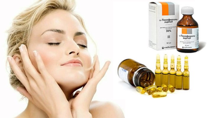 Vitamines A et E pour la peau du visage - comment appliquer en interne, en capsules, masques