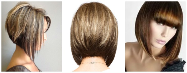 Corte de cabelo Bob para cabelo médio - opções, novos itens 2020, foto, vistas frontal e traseira