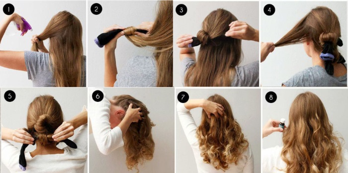 كيفية صنع تجعيد الشعر الجميل والضخم في المنزل. تعليمات خطوة بخطوة مع الصورة