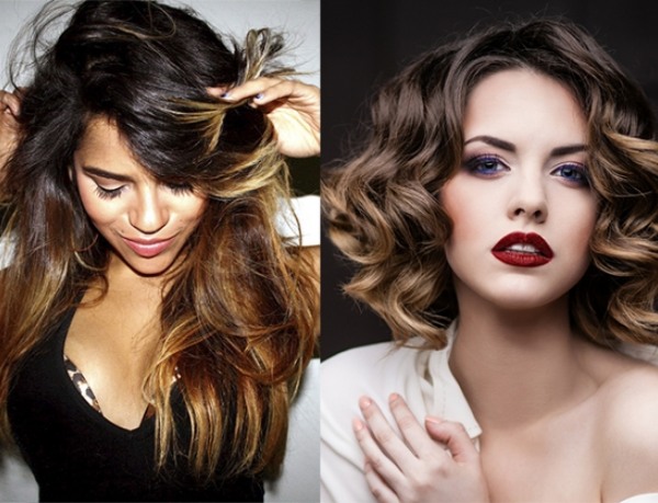 Modne opcje farbowania włosów 2020. Technika farbowania shatush, ombre, sombre, balayazh, bronding, rozjaśnianie. Zdjęcie