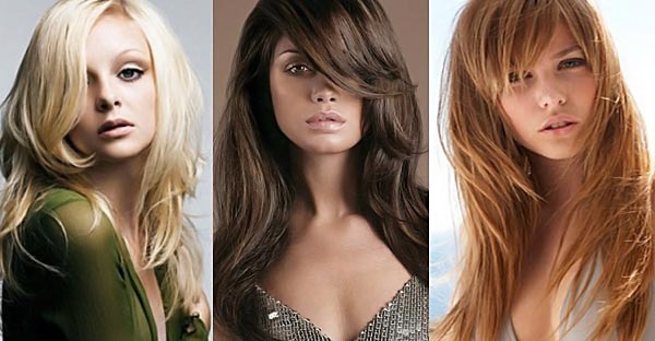حلاقة الشعر النسائية العصرية والجميلة للشعر الطويل. عناصر جديدة 2020 ، الصورة