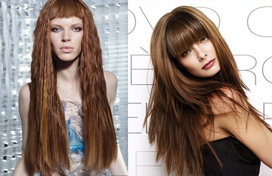 Talls de cabell femenins de moda i bonics per als cabells llargs. Novetats 2020, foto