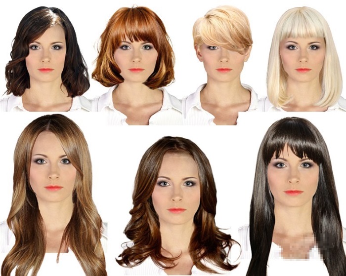 Tagli di capelli da donna per capelli di media lunghezza. Foto, titoli, viste anteriore e posteriore