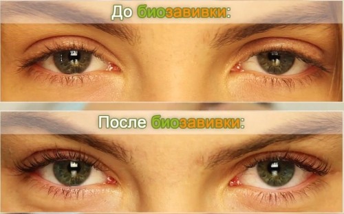 Biovinkande ögonfransar hemma: hur det görs, före och efter foton, skillnaden med laminering
