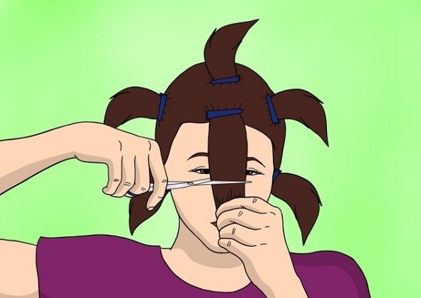 Como cortar seu cabelo uniformemente. Instruções passo a passo em casa