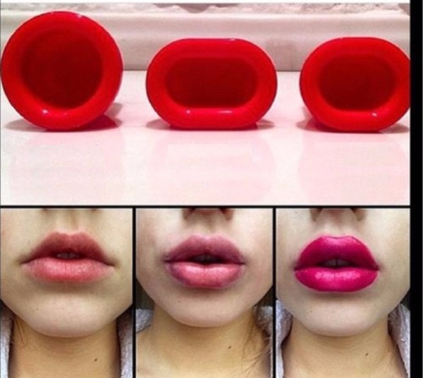 Cómo rellenar los labios con un vaso, botella, maquillaje, ejercicios de aumento de labios en casa