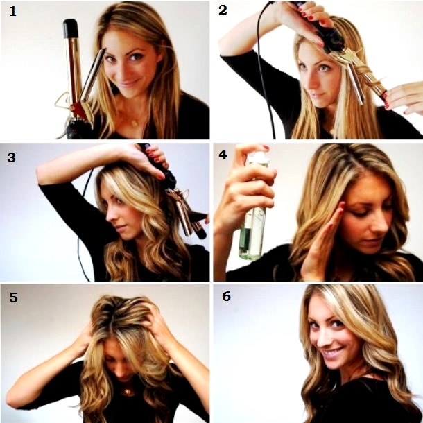كيف تصنعين تموجات جميلة على شعرك: كبير وصغير ، رجعي ، شاطئي ، فاتح ، هوليود