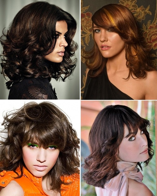 Corte de pelo en cascada para cabello medio con y sin flequillo. Quién se adapta, cómo cortar, opciones de fotos.
