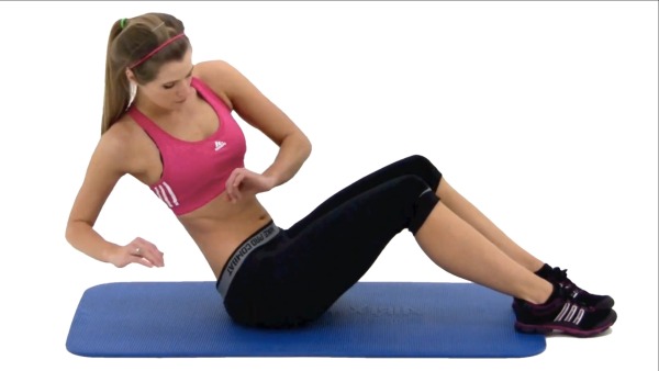 Ασκήσεις για αδυνάτισμα της κοιλιάς και των πλευρών με αλτήρες, μπάλα, αναπνοή. βίντεο