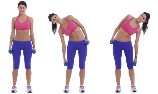 Exercices pour amincir l'abdomen et les côtés avec des haltères, un ballon, la respiration. Vidéo