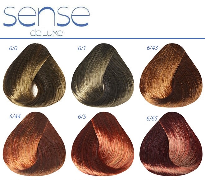 Peinture Estelle. Palette de couleurs, photo de cheveux: numéros, noms des nuances de toutes les séries: Deluxe, Blond, Essex, Princess, Couture, Newton