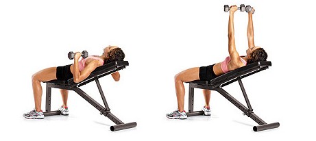 How to pump up the pectoral muscles at home for a girl with dumbbells, push-ups, on the horizontal bar. Training program for a week, a month