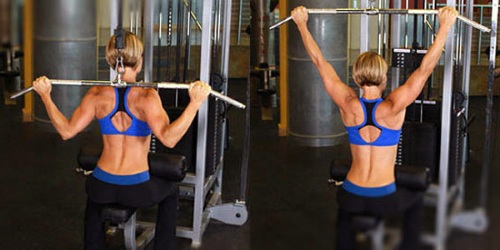 Como melhorar suas costas em casa e na academia para uma garota. Exercícios com barra, halteres, em barra horizontal e sem, com peso próprio