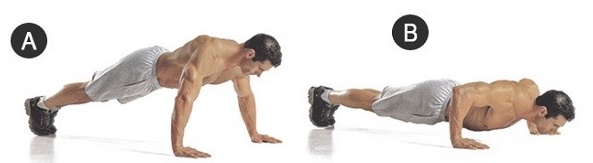 Push-up z podlahy. Tréninkový program pro začátečníky, výhody, technika cvičení pro váhu, břišní svaly, pro prsní svaly