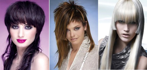 Cắt tóc thời trang cho phụ nữ để tóc dài theo kiểu khuôn mặt, có và không có tóc mái. Hàng mới 2020, ảnh
