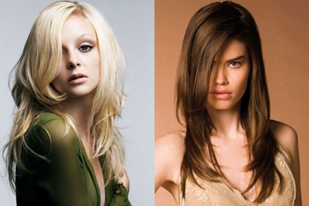 Модерне женске фризуре за дугу косу према типу лица, са шишкама и без њих. Нове ставке 2020, фотографија