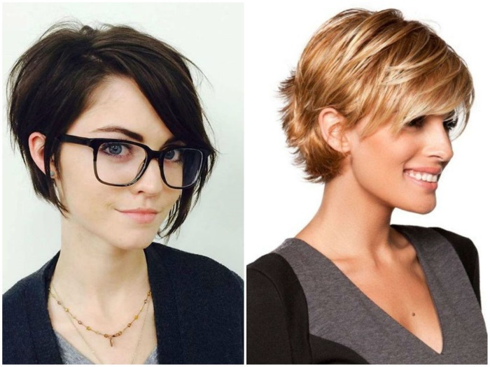 Thời trang cắt tóc nữ năm 2020 dành cho tóc ngắn. Ảnh, chế độ xem mặt trước và mặt sau