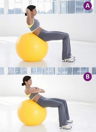 Exercícios para a coluna em bola de acordo com Bubnovsky, com osteocondrose e hérnia da coluna lombar