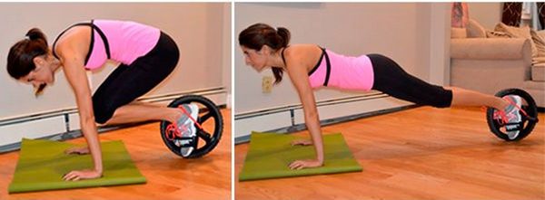 Oefeningen met een gymnastiekwiel voor vrouwen. Voordeel na de bevalling, met hernia van de wervelkolom, osteochondrose, contra-indicaties. Complex voor beginners
