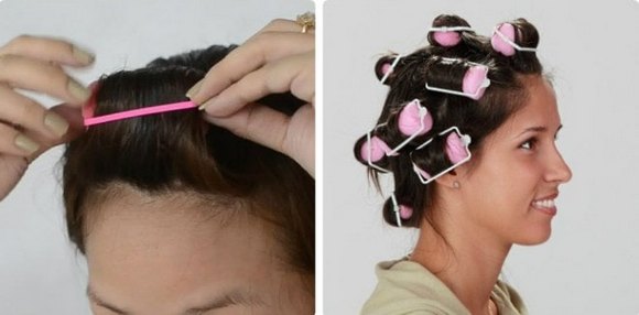 Cómo enrollar el cabello en rulos con un palo, velcro, papillotes, espirales