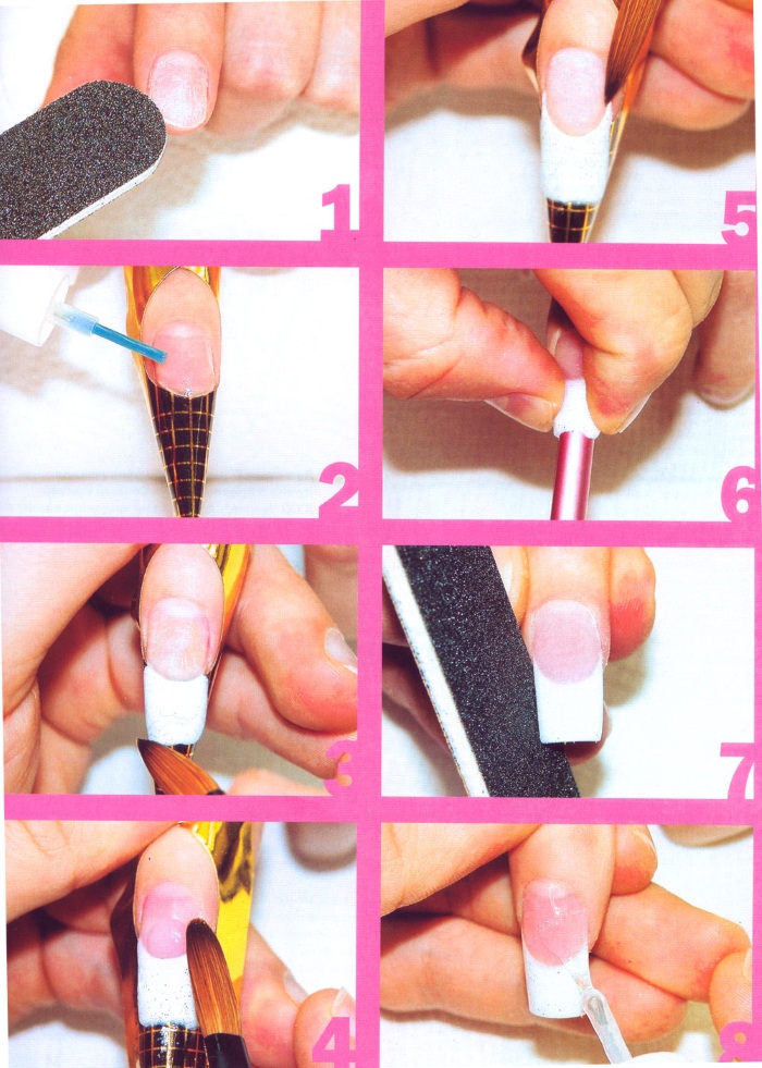 Comment appliquer la poudre sur le vernis gel. Instructions étape par étape correctement à l'aide d'une éponge, acrylique. Une photo