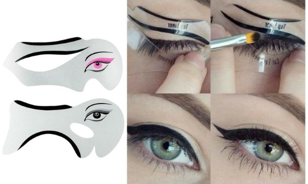 Cara melukis anak panah di depan mata anda dengan eyeliner secara berperingkat. Cantik untuk dirinya sendiri, sempurna dan sekata. Foto, tutorial video