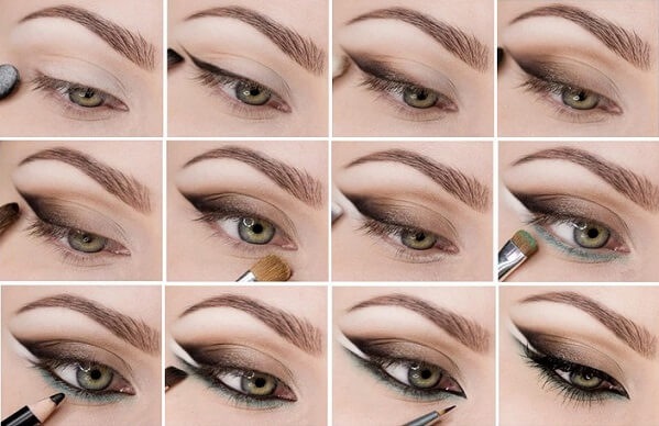 Πώς να σχεδιάσετε βέλη μπροστά από τα μάτια σας με eyeliner σταδιακά. Όμορφη για τον εαυτό της, τέλεια και ομοιόμορφη. Εκμάθηση φωτογραφιών και βίντεο