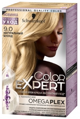Tintura de cabelo Color Expert Schwarzkopf. Paleta de cores com foto: ômega, loira fria