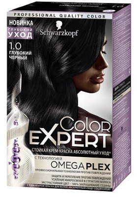 Coloration capillaire Color Expert Schwarzkopf. Palette de couleurs avec photo: oméga, blond froid