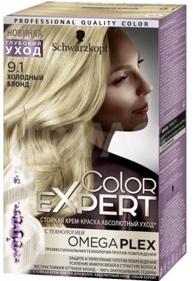 Χρώμα μαλλιών Expert Schwarzkopf. Παλέτα χρωμάτων με φωτογραφία: ωμέγα, κρύο ξανθό