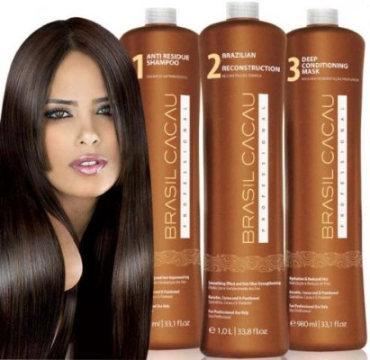 Brazilian hair alisante Brazilian blowout: restauração de queratina, soro alisante Cocochoco. Críticas e preços