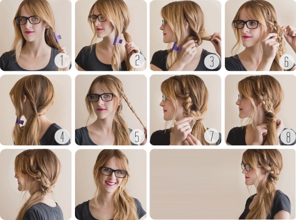 Penteados rápidos para cabelos médios em 5 minutos. Como fazer passo a passo com suas próprias mãos