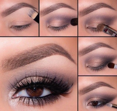 So vergrößern Sie Ihre Augen mit Make-up: Pfeile, Schatten, Eyeliner, Bleistift, mit überhängendem Augenlid. Schritt-für-Schritt-Anleitung
