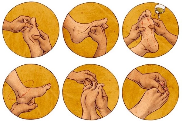 Tècnica del massatge de peus: regles i lliçons de vídeo. Aprendre en imatges amb explicacions: tailandès, xinès, spot