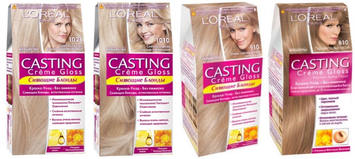 Χρώμα μαλλιών με τέφρα-ξανθά: Χρώμα Estelle, Garnier, Loreal, Igor, χωρίς αμμωνία, παλέτα. Πώς να επιτύχετε χωρίς κοκκινομάλλα. Μια φωτογραφία